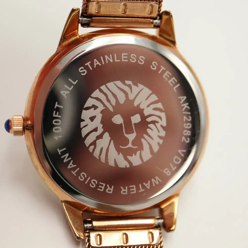 Anne Klein Rose Gold Tone Small Seconds 38mm Womens Watch w New Battery